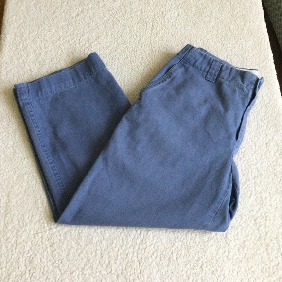 Vintage Y2K GAP Capris Cropped Pants Cotton Blue - Sz 4 - Picture 2 of 15